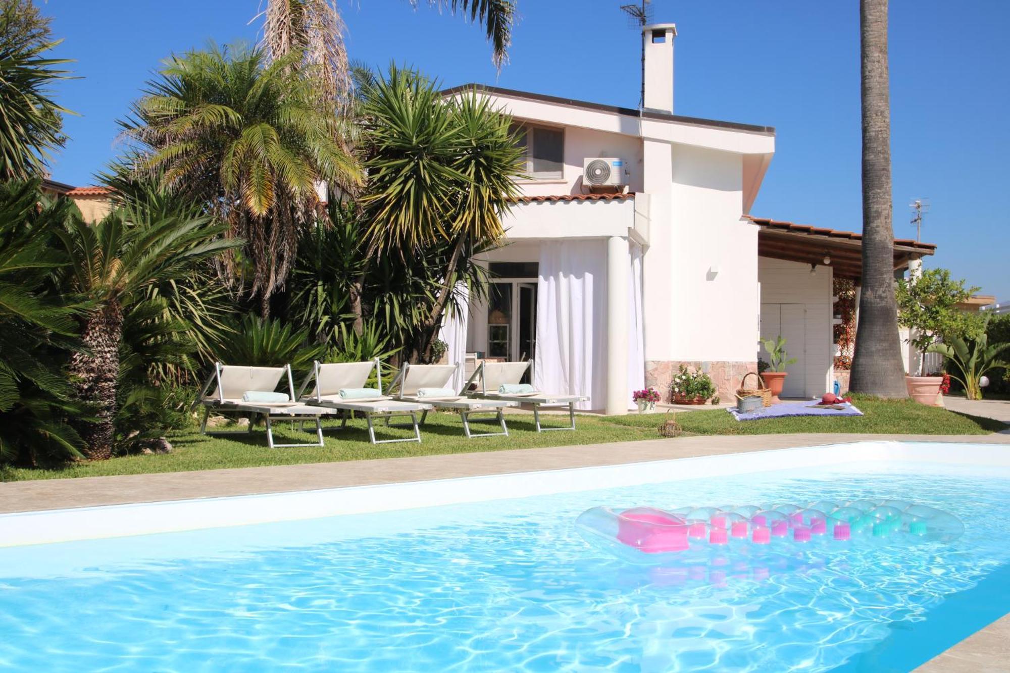 Edri Beach House - Villa Con Piscina Понтеканьяно Экстерьер фото